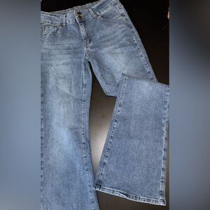 V Felix Flared Blue Jeans Size Large EUC